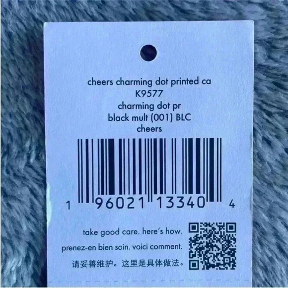 Kate Spade Cheers Boxed Cardholder And Keyfob Set in Black/White NWT - Picture 5 of 5